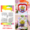 A set of floral love words stencils and stamps for DIY scrapbooking featuring pink roses and green foliage.