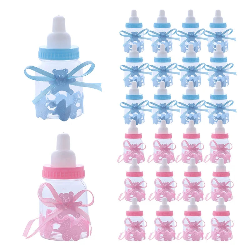 Baby Bottle Candy Favor Boxes for Baby Showers and Gender Reveals