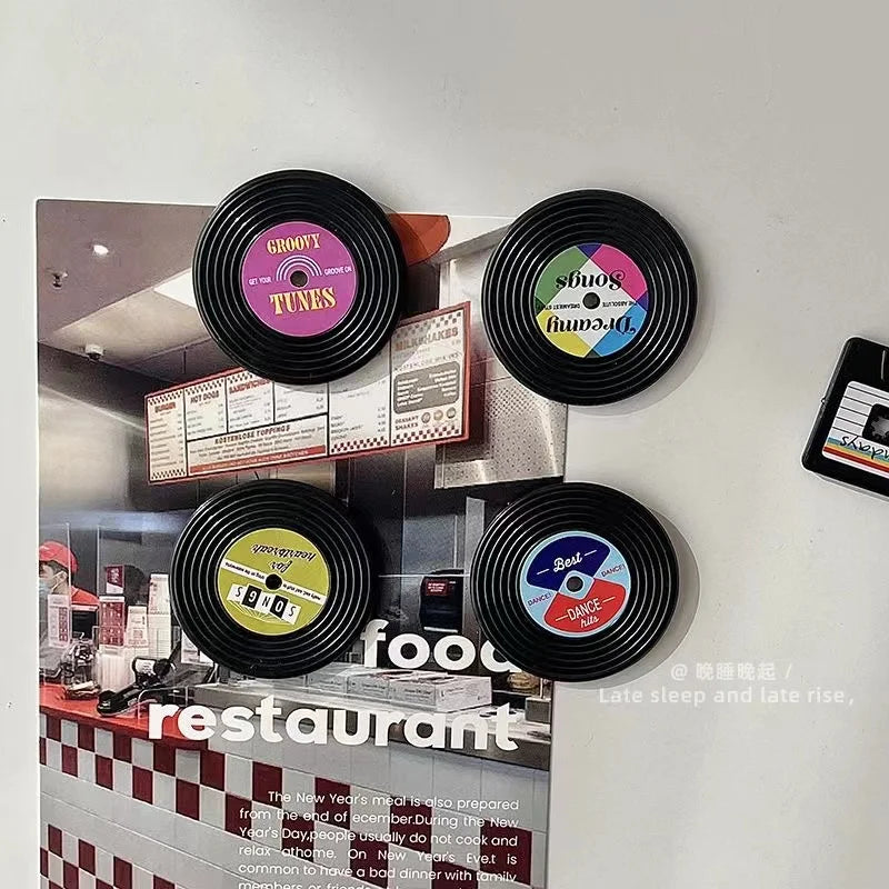 Retro Cassette Tape Fridge Magnets (Set of 4)