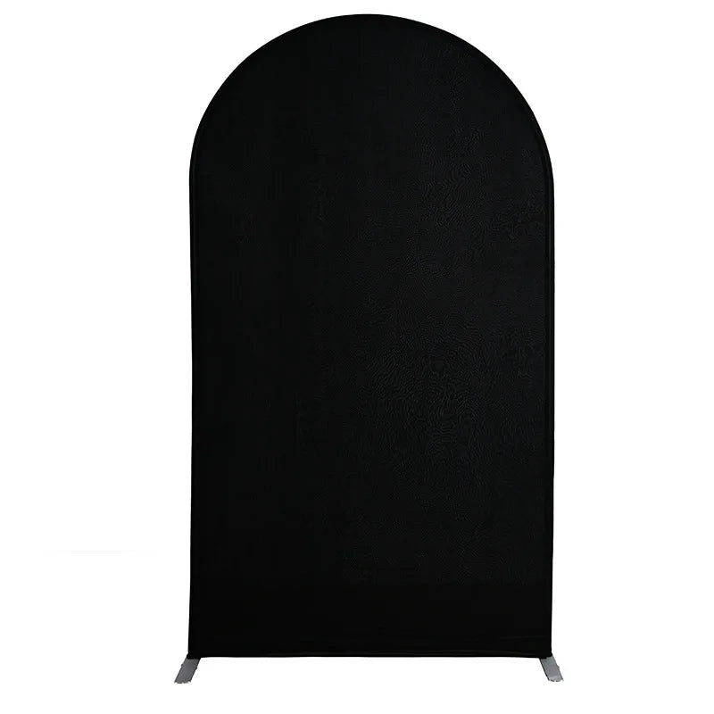 Fondo arqueado elástico negro para fotografía o eventos.