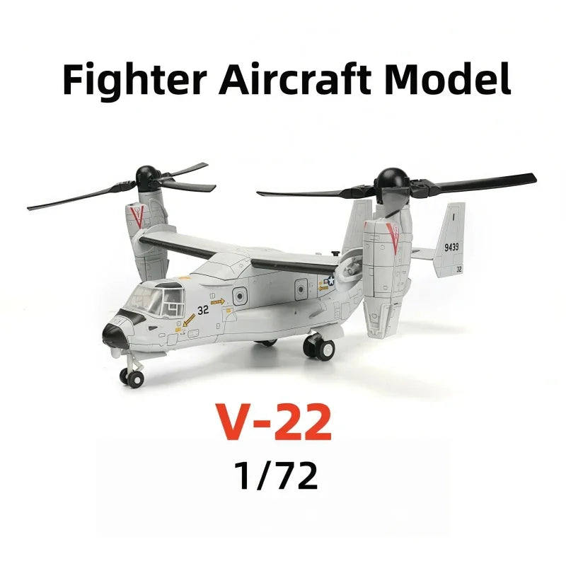 A model of a fighter aircraft, the V-22 Osprey, built from building blocks.