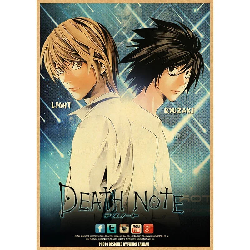 Anime character artwork featuring a male character with blonde hair and dark hair against a blue background.