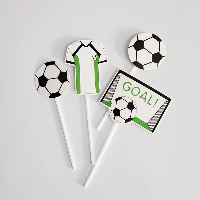 Soccer Ball Cupcake Toppers for Sports-Themed Parties