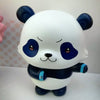 A white and blue blind box collectible figure of Gojo and Geto pandas.