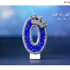 Blue Crown Number Birthday Candle