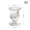 Elegant Nordic glass candle holder with a flared bowl and pedestal base.