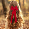 Red Velvet Christmas Tree Bows (10-Pack)