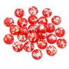 Mixed Color Resin Cabochons with Metal Foil Backing for Jewelry Making