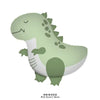 A light green dinosaur decoration kit featuring a dinosaur figure and banner, with dimensions of 55cm x 54cm.