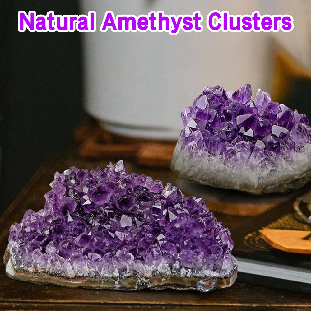 Natural Amethyst Geode Cluster for Healing and Meditation