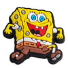 A yellow SpongeBob SquarePants character charm with large eyes and a wide smile.