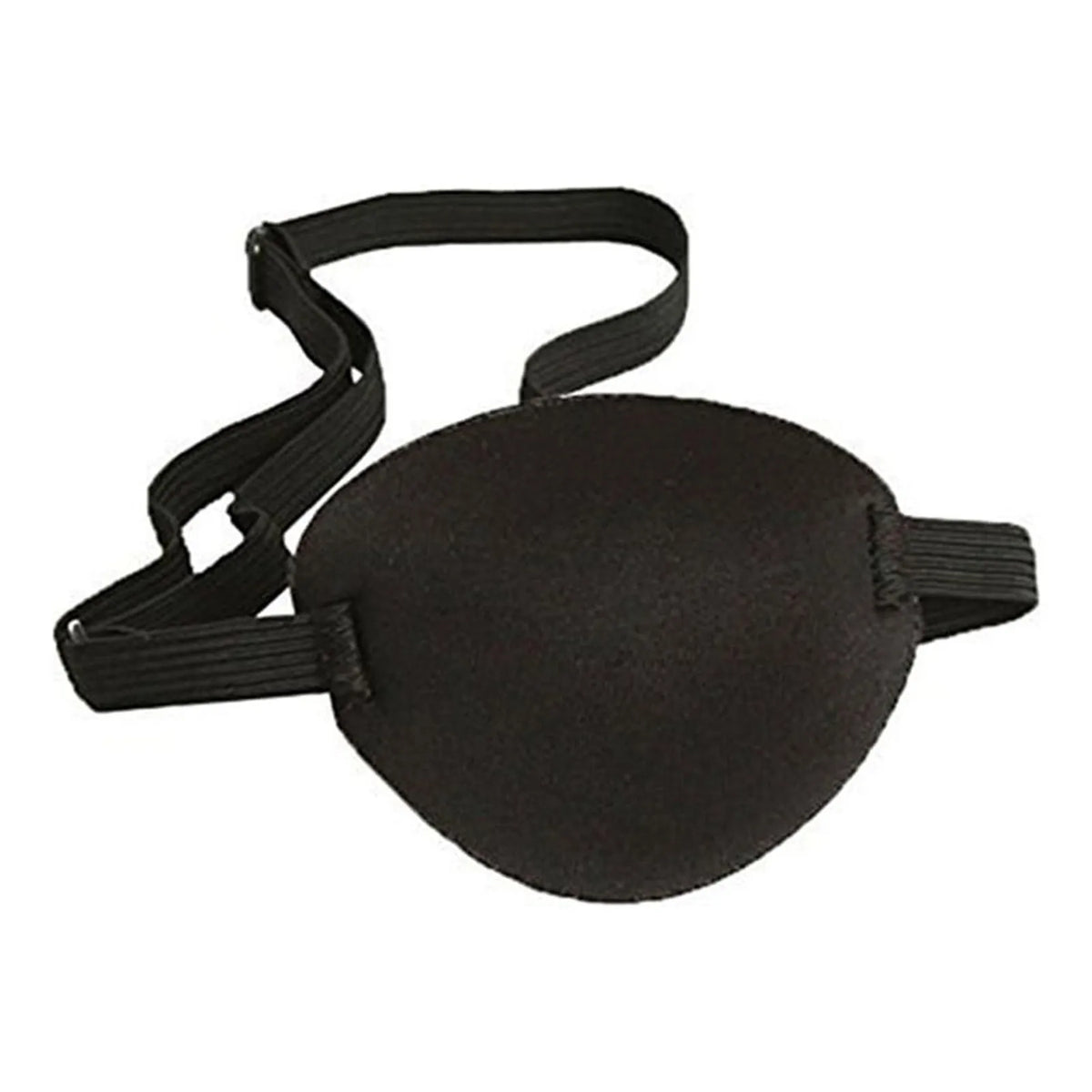 Black adjustable 3D single eye patch for adults and kids