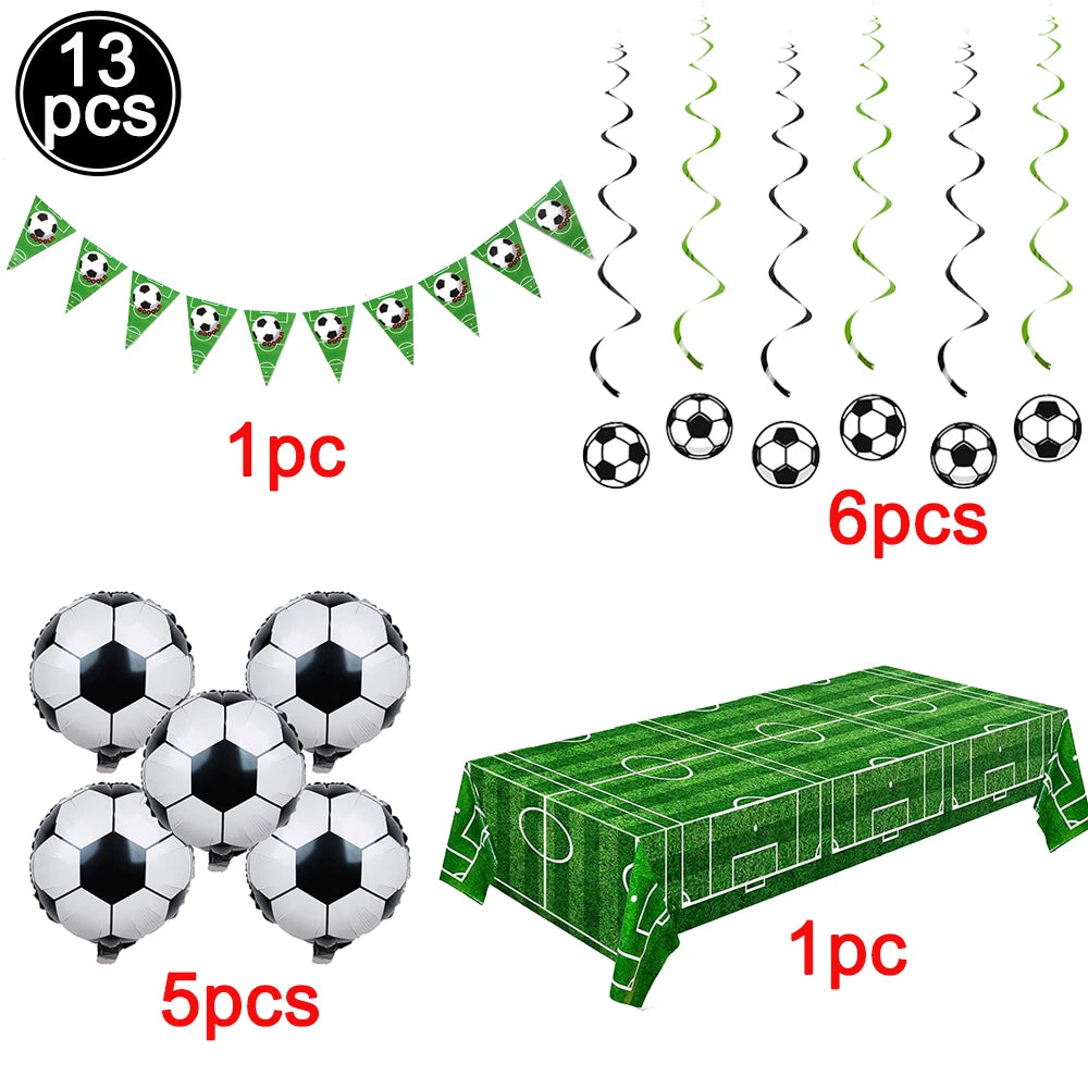 Soccer Party Disposable Tableware Set