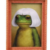Whimsical Frog Wooden Fridge Magnets with Retro Charm