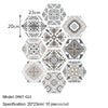 Hexagon Peel-and-Stick Wall & Floor Tiles