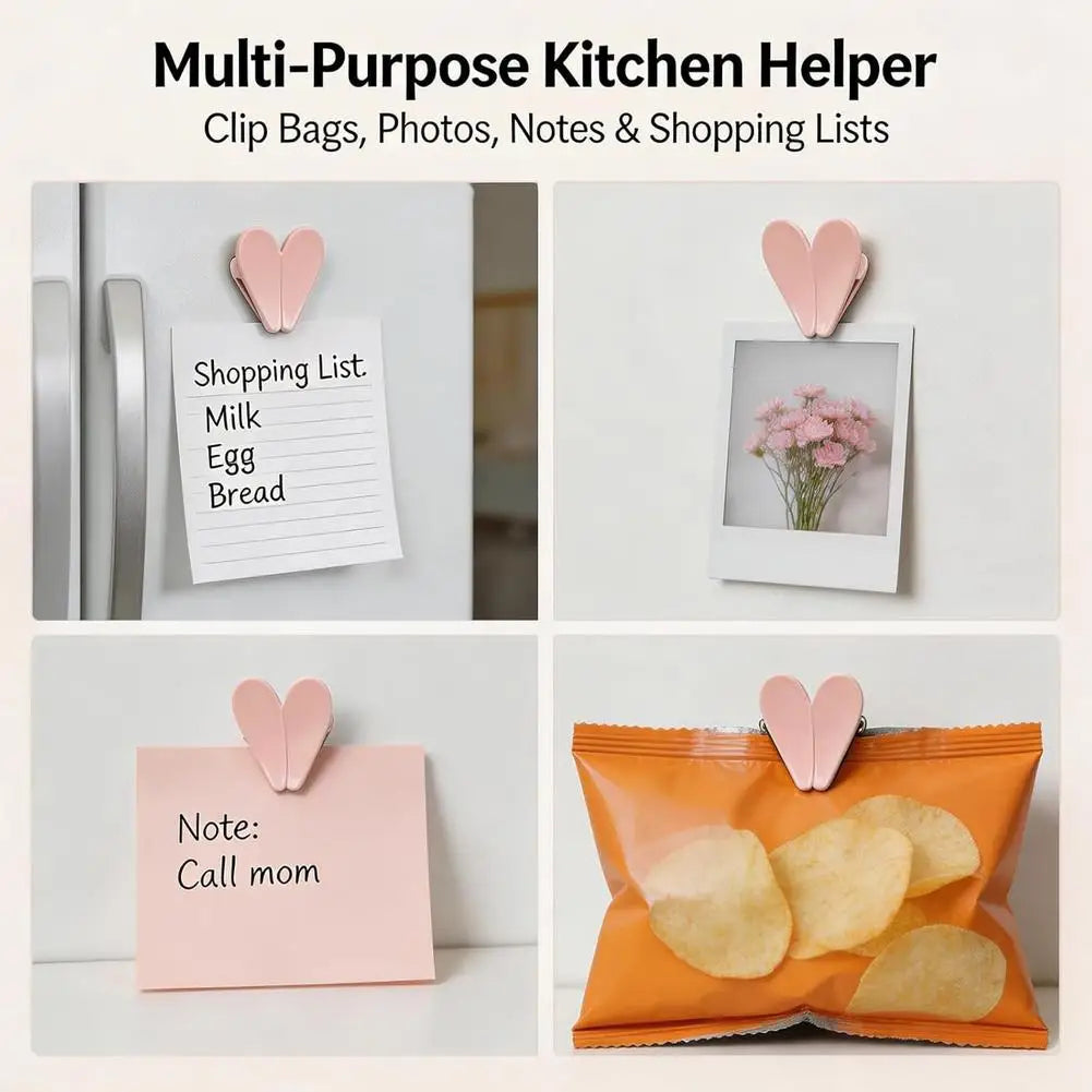 Ayudante de cocina multiusos con bolsas magnéticas para fotos, notas y listas de compras