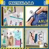 A set of heavy duty fridge magnetic clips used for decorating and organizing items on the refrigerator.