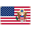 A United States flag design featuring the stars and stripes with an eagle emblem.