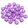 Mixed Color Resin Cabochons with Metal Foil Backing for Jewelry Making