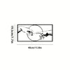 Line art illustration showing a hand reaching toward a circle, representing a minimalist abstract face design.