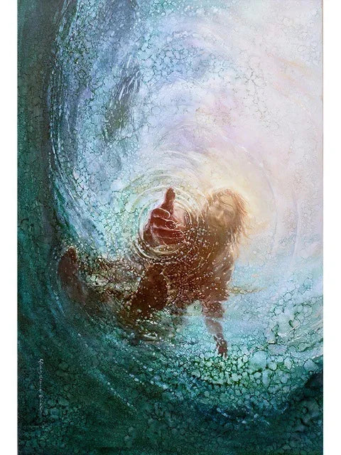 Jesus Christ Sacred Art Canvas Print – Modern Christian Wall Decor