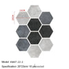 Hexagon Peel-and-Stick Wall & Floor Tiles