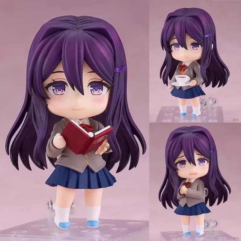 Chibi-Style Posable Character Figurine for Desk Display