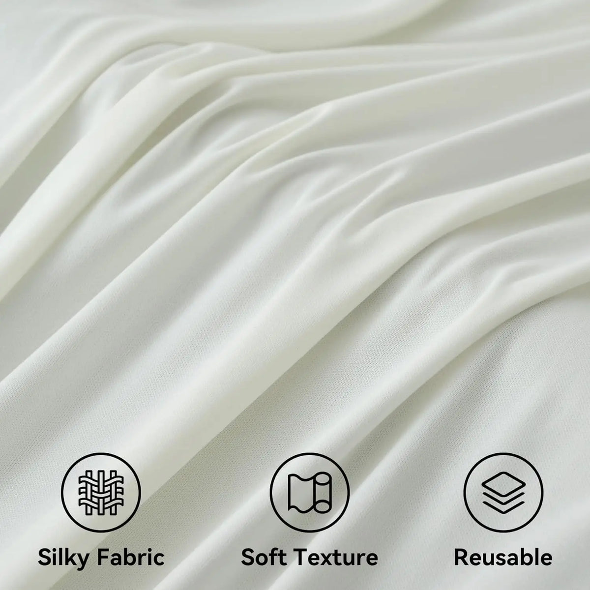 Wrinkle-Free Polyester Backdrop Curtain for Events & Photography