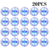 A set of 20 luminous LED coaster lights designed for bottles and glasses.