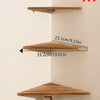 Corner Floating Wooden Wall Shelves for Home Decor