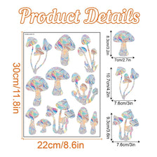 A sheet of rainbow suncatcher window stickers featuring cat and butterfly designs.