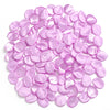 Pila de pétalos de flores artificiales de seda rosa para decoración del hogar y bodas.