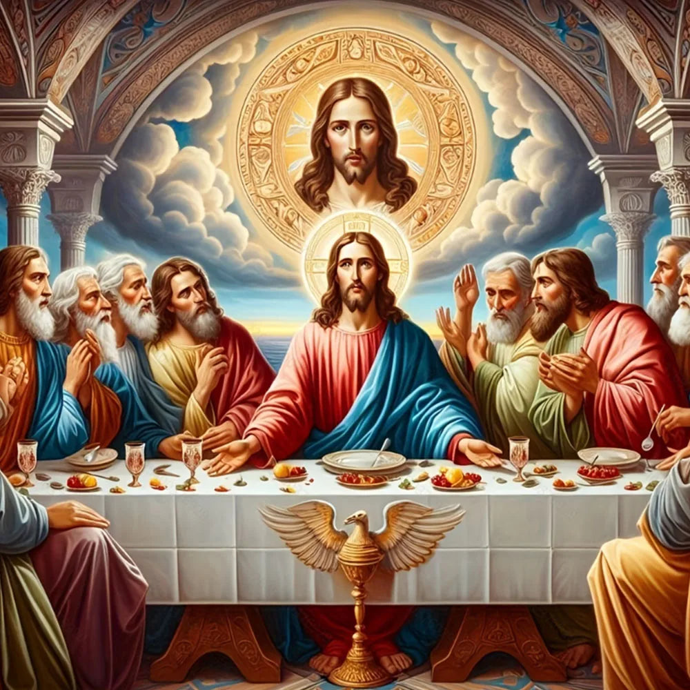 Last Supper Diamond Painting Kit - Full Drill Round Art for Adults