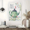 Tea Lovers Canvas Wall Art – Modern Kitchen Decor