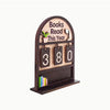 Wooden Book Tracker Display