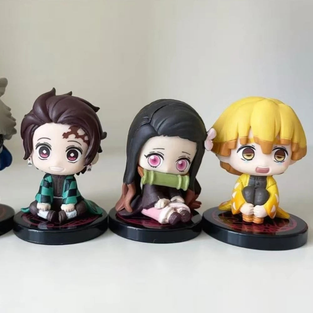 Demon Slayer Anime Figure Set - 5 Detailed PVC Collectibles