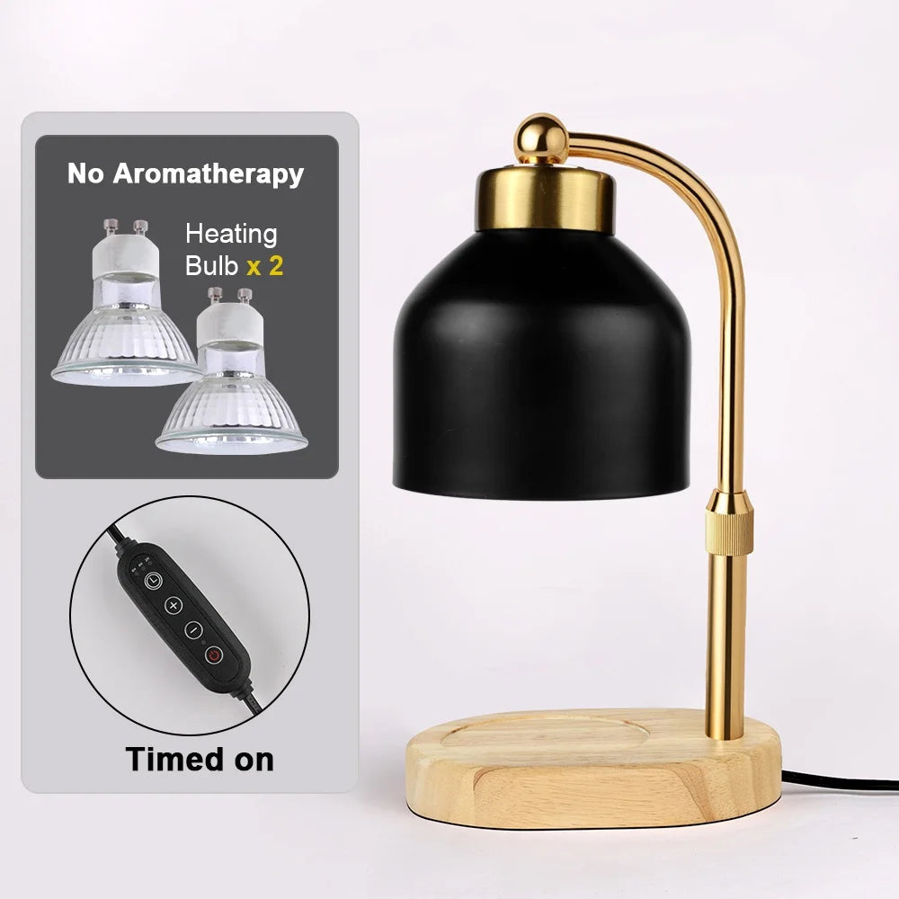 Adjustable Candle Warmer Lamp with Timer and Dimmer