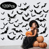3D Halloween Bat Wall Decorations (Set of Black PVC Bats)