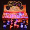 A box of LED flashing Halloween glow rings and accessories for parties