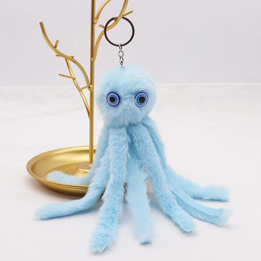 Plush Octopus Keychain Pendant
