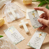 Cross-Shaped Baptism Soap Gift Set (10-Pack) with Thank-You Cards & Bags