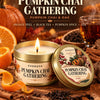 Orange Loaf Scented Candle Set in Gold Tins (4-Pack)