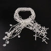 Assorted Plastic Rosary Necklaces (Set of 12)