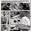 A black and white manga panel featuring intense action scenes related to Chainsaw Man