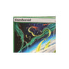 A fantasy art trading card featuring a green, serpentine creature against a dark, starry background.