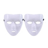 A pair of white performance mask for dance, cosplay, and Halloween
