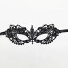 Elegant black lace half face mask for masquerade and costume parties