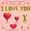 Romantic Foil Balloon and Rose Petal Set for Weddings & Anniversaries