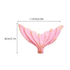 Pink mermaid tail cake topper featuring seashell and sea star decorations