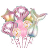 Purple Mermaid Birthday Party Supplies Kit for Girls